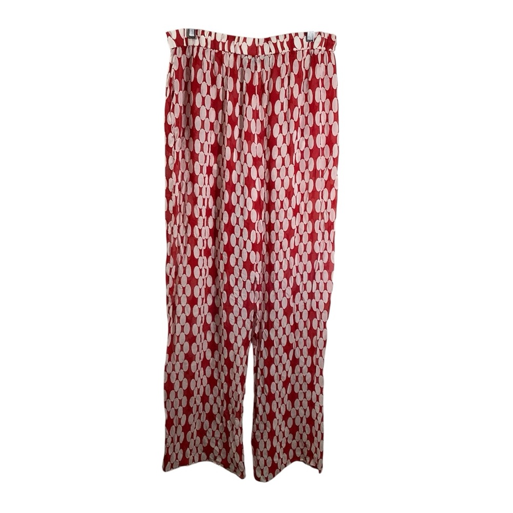Zara Women's Polka Dots Wide Leg Pants Sheer Flowy - Picture 5 of 8